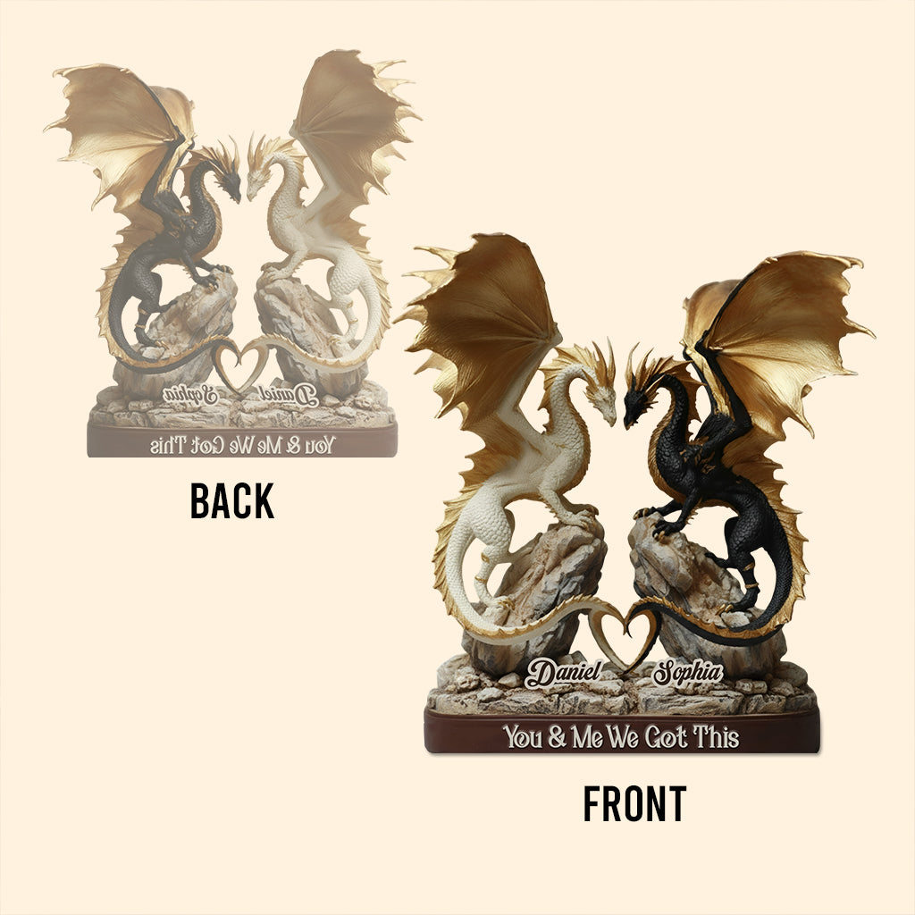 You & Me We Got This - Personalized Dragon Custom Shaped Acrylic Plaque