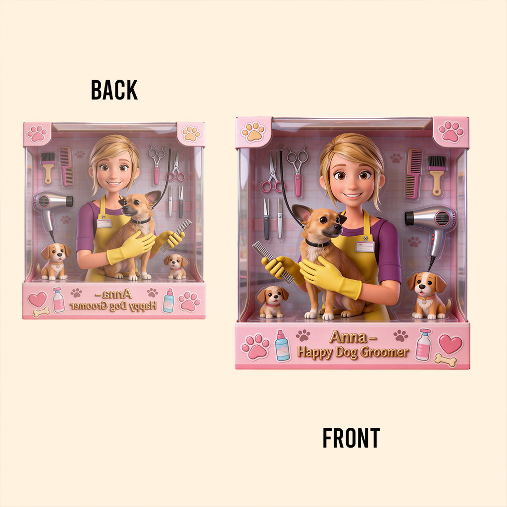 Bester Hundefriseur – Personalisierte Hundefriseur-Acrylplakette in individueller Form