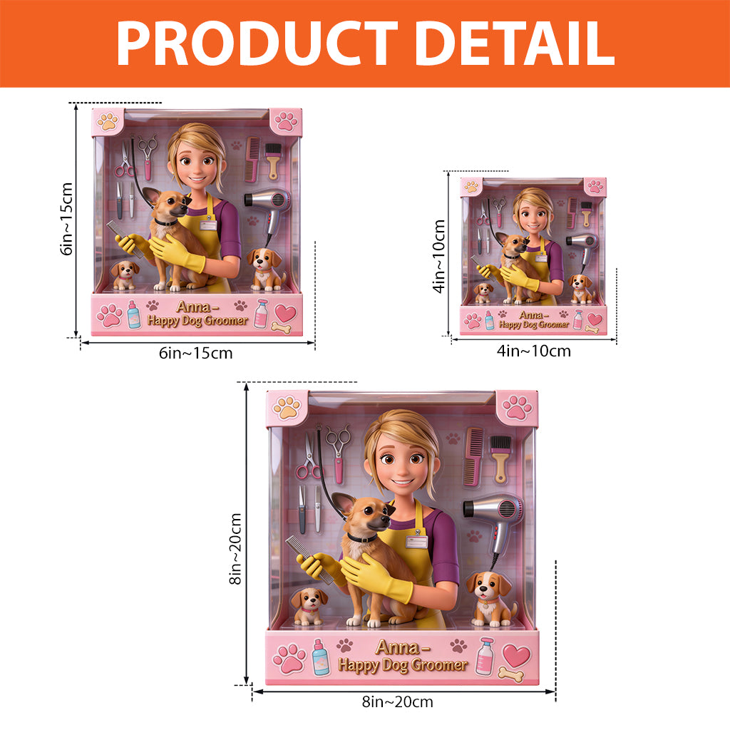 Bester Hundefriseur – Personalisierte Hundefriseur-Acrylplakette in individueller Form