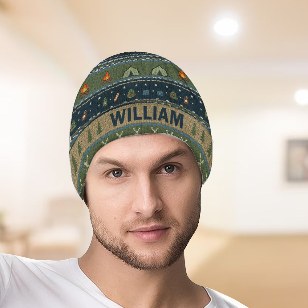 Outdoor Adventure - Personalized Camping Beanie Hat
