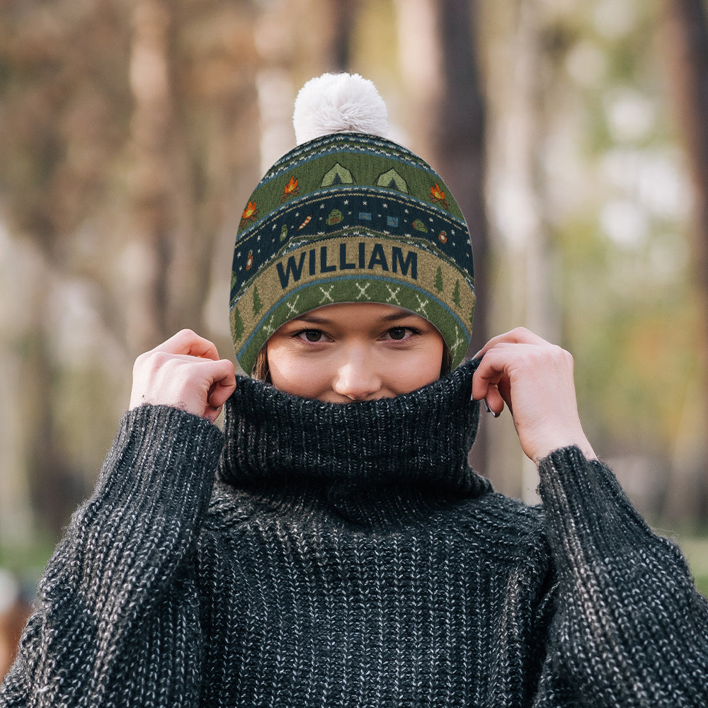 Outdoor Adventure - Personalized Camping Beanie Hat