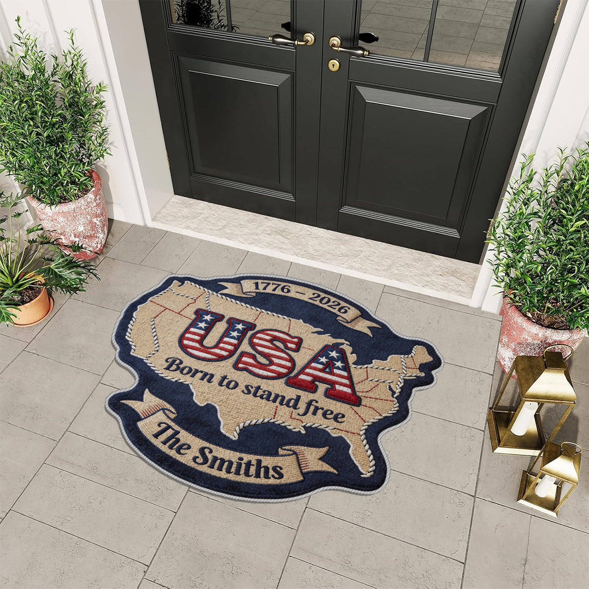 USA 250. Jahrestag – Personalisierter, rutschfester, getufteter Patriot-Teppich