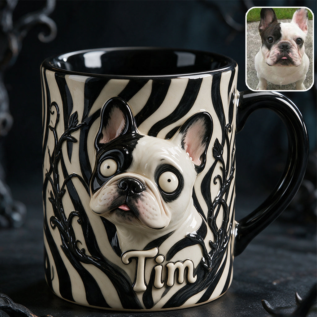 Cute Freaky Pet For Halloween - Personalized Dog 3D Printed Accent Mug