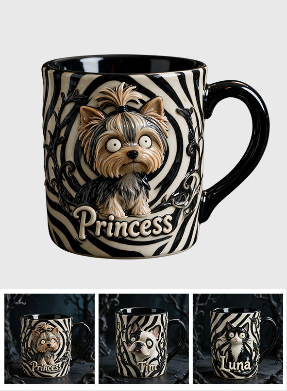Cute Freaky Pet For Halloween - Personalized Dog 3D Printed Accent Mug