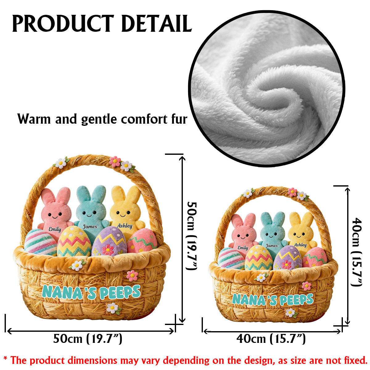 Omas Geschenk für Mama und Oma – Personalisiertes Oma-Kissen aus Kunstfell