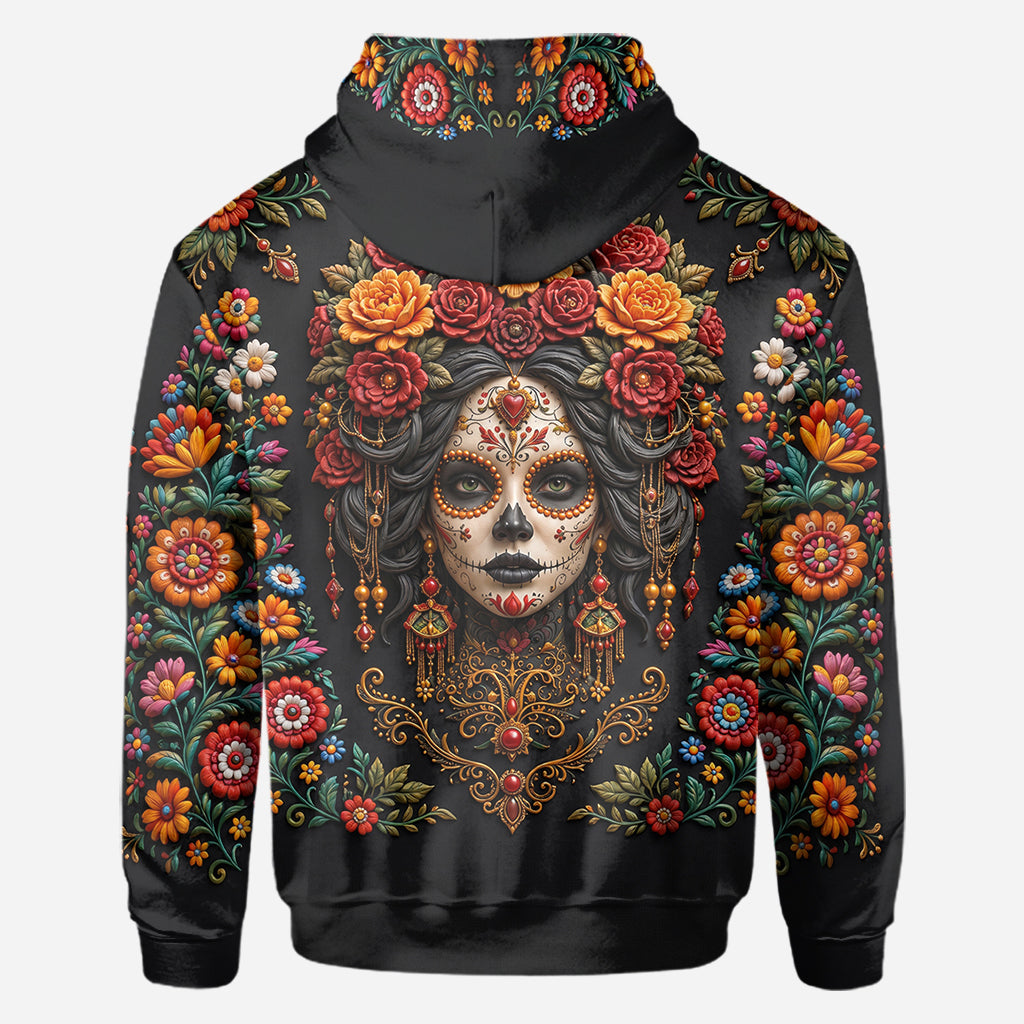 Day Of The Death - Personalized Latina Women All Over Shirt