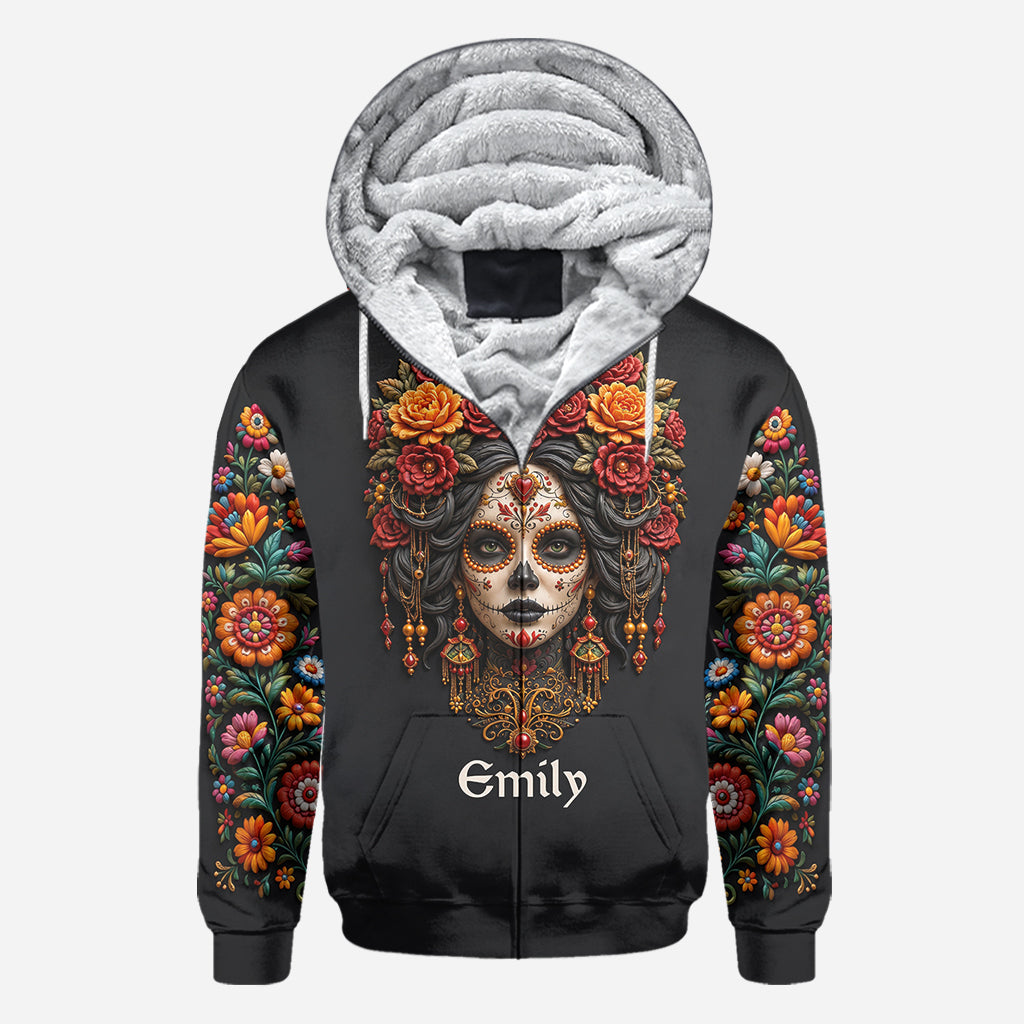 Day Of The Death - Personalized Latina Women All Over Shirt
