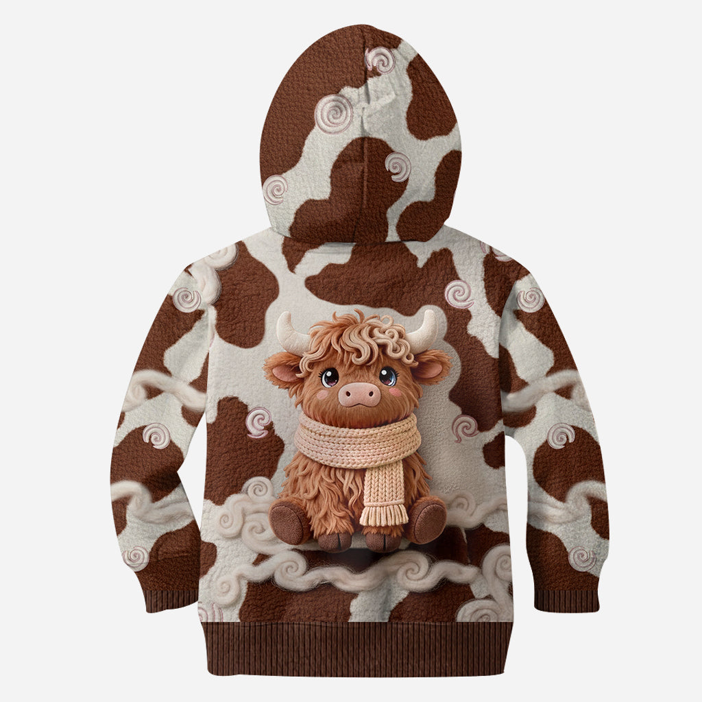 Cute Highland Cow - Personalized Highland Cow Hoodie and Leggings