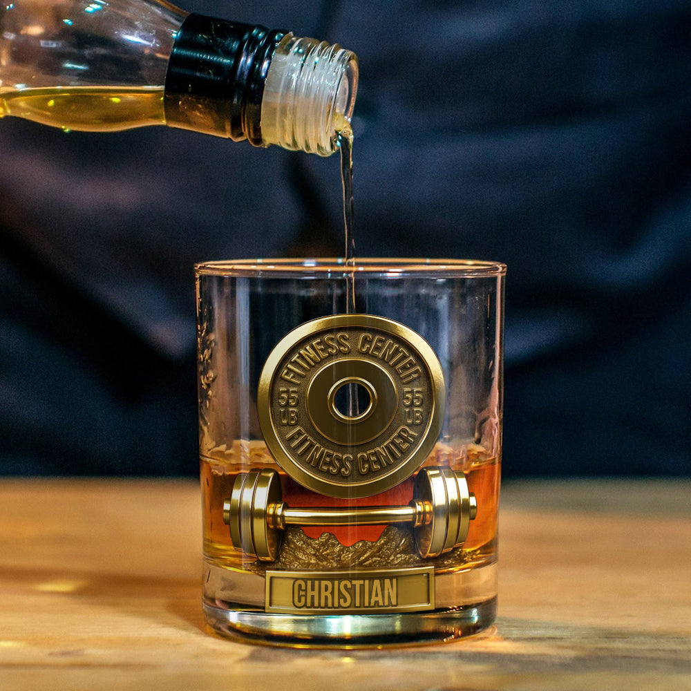 Ohne Fleiß kein Preis – personalisiertes Fitness-Whiskyglas