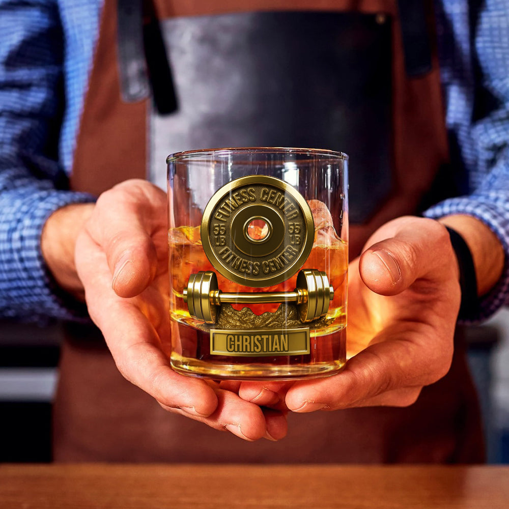 Ohne Fleiß kein Preis – personalisiertes Fitness-Whiskyglas