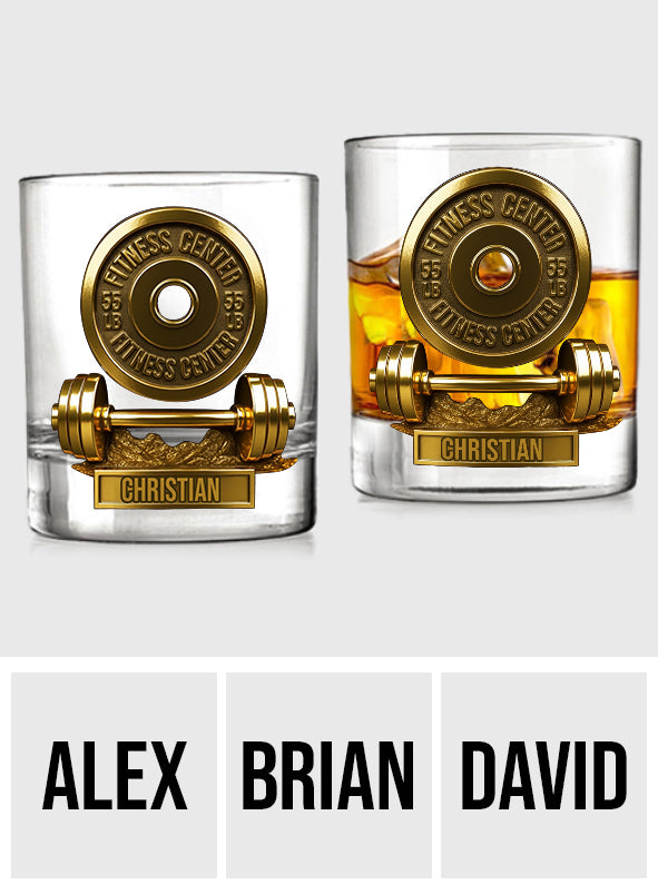 Ohne Fleiß kein Preis – personalisiertes Fitness-Whiskyglas