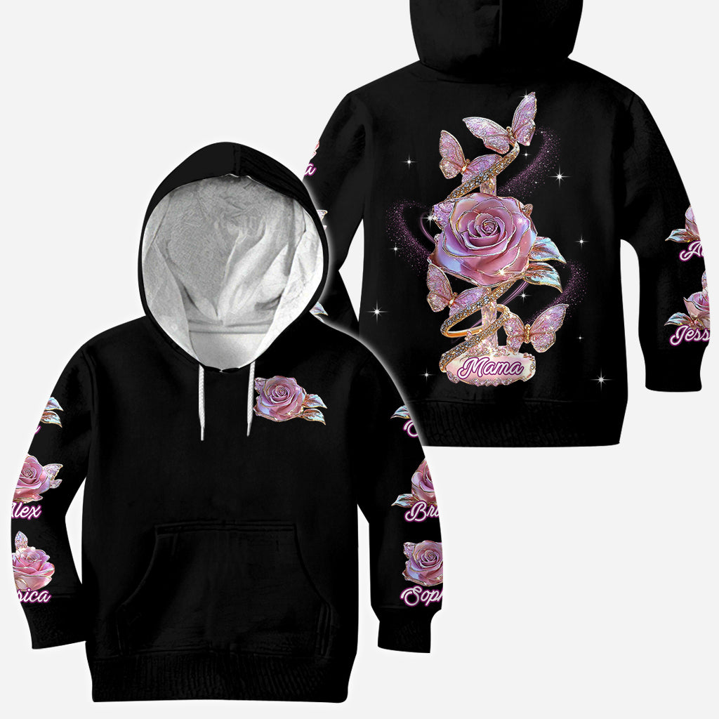 Flowers For Mom Grandma - Personalized Mother All Over Shirt