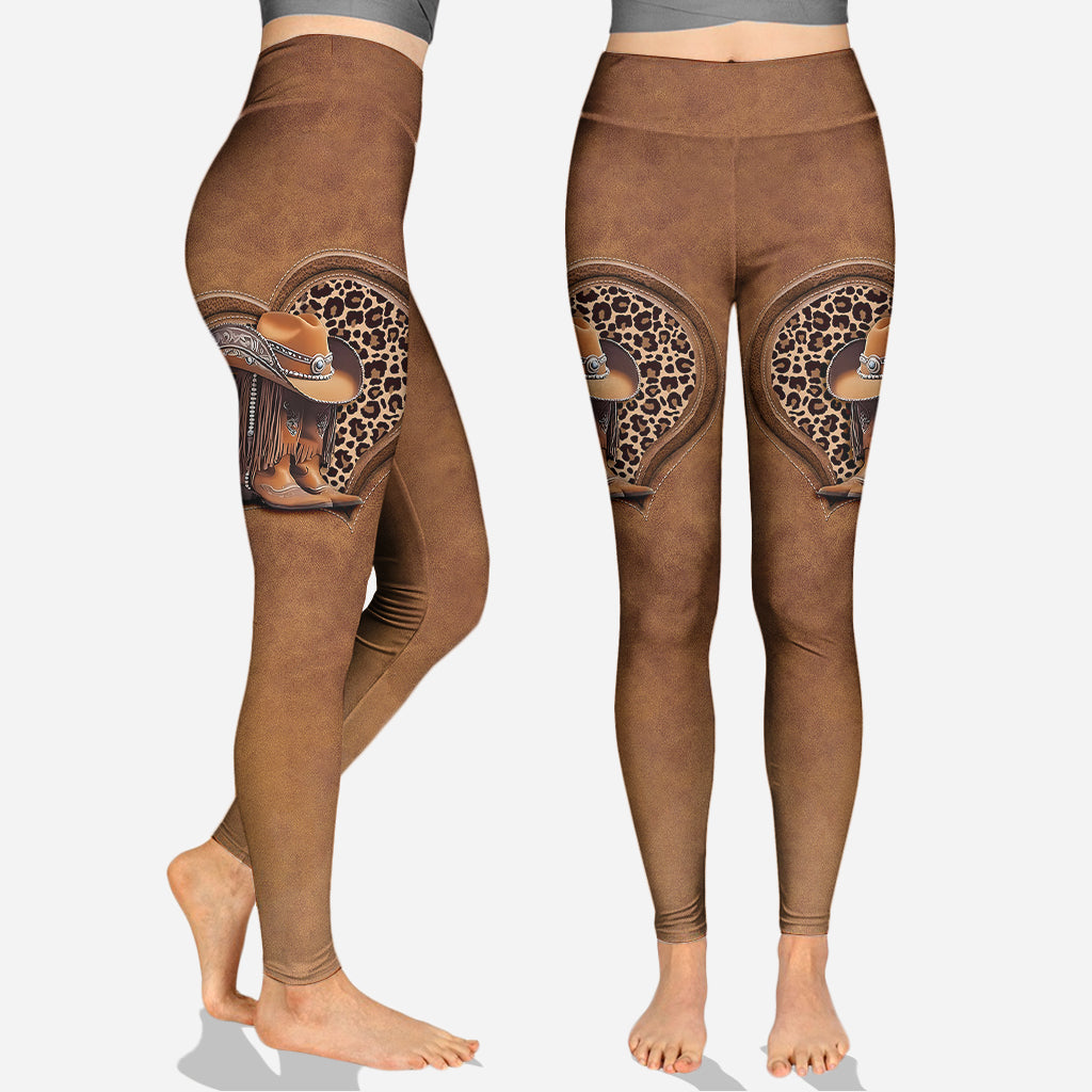 Cowgirl Boots - Personalized Cowgirl Hoodie and Leggings