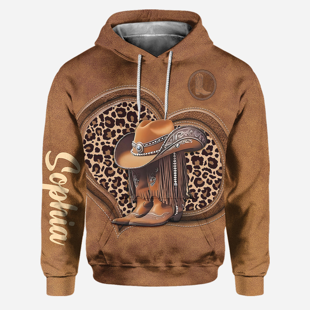 Cowgirl Boots - Personalized Cowgirl Hoodie and Leggings