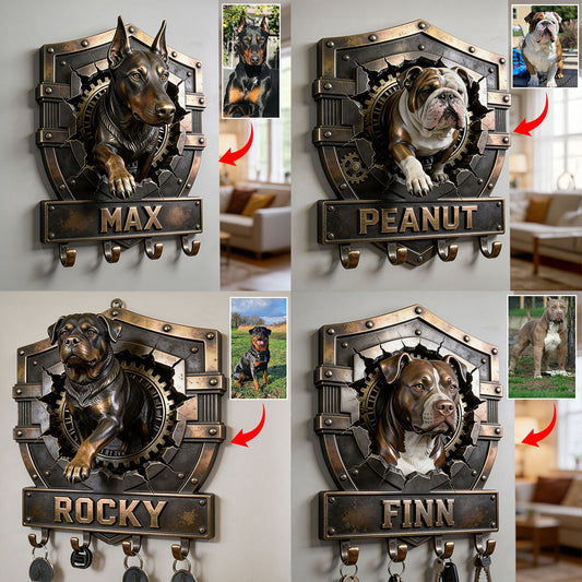 Custom Any Dog Photo - Personalized Dog Custom Shaped Hanging Rack