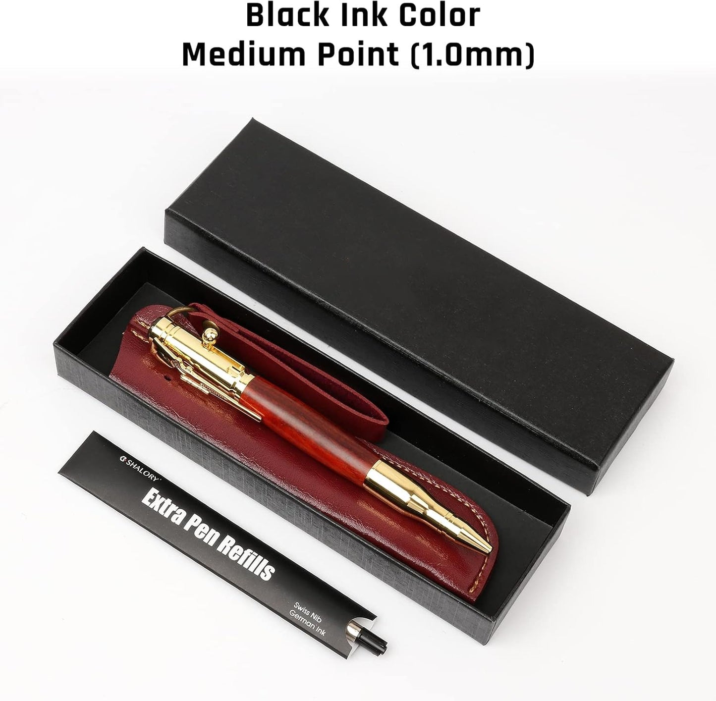 Bolt Action Pen with Compass & Extra Refill