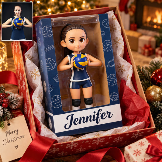 Any Sport - Volleyball, Football, Basketball, Baseball... - Personalized Volleyball Acrylic Display Box