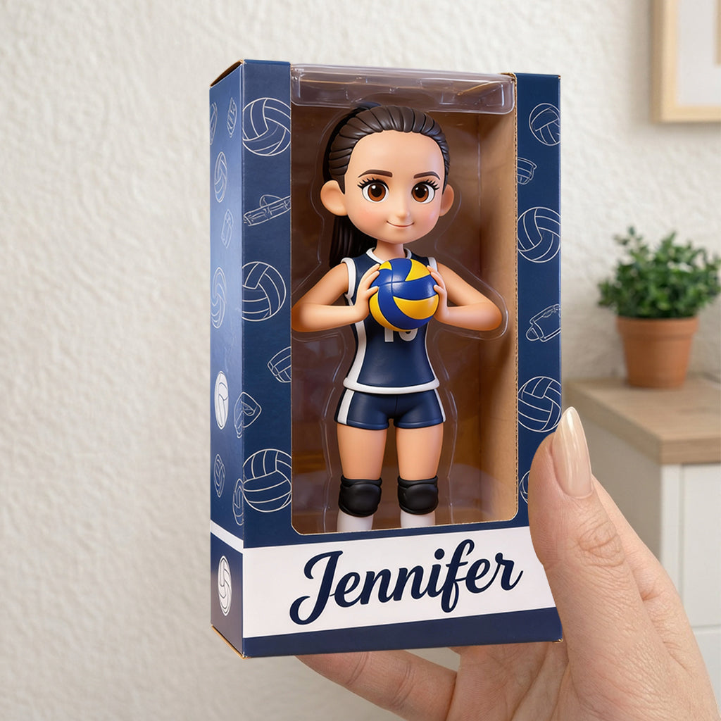 Any Sport - Volleyball, Football, Basketball, Baseball... - Personalized Volleyball Acrylic Display Box