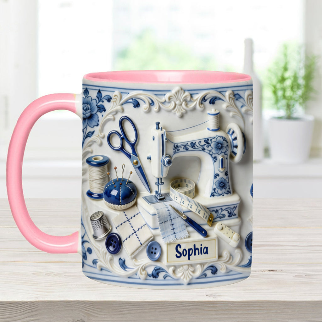 Love Sewing - Personalized Sewing Accent Mug