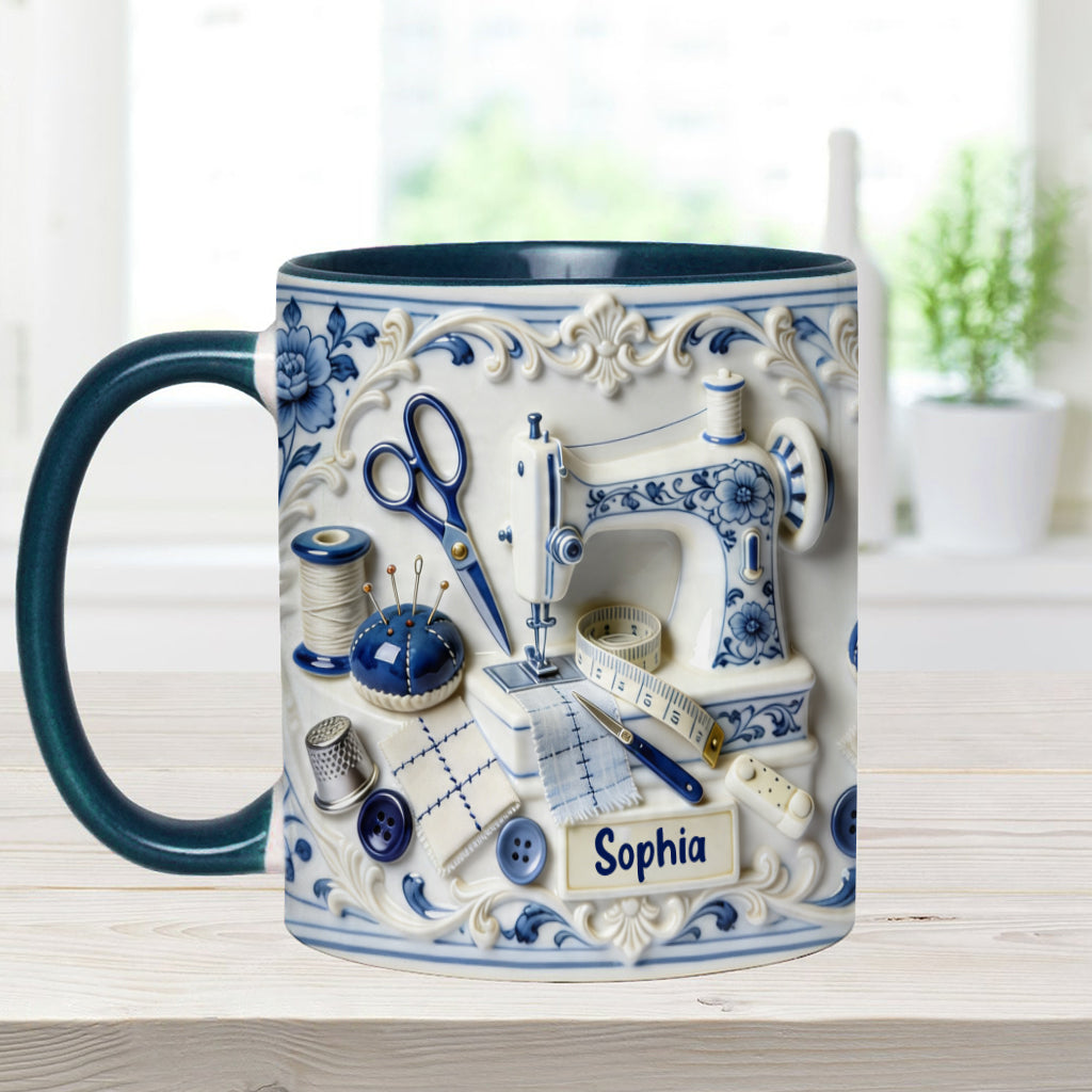 Love Sewing - Personalized Sewing Accent Mug