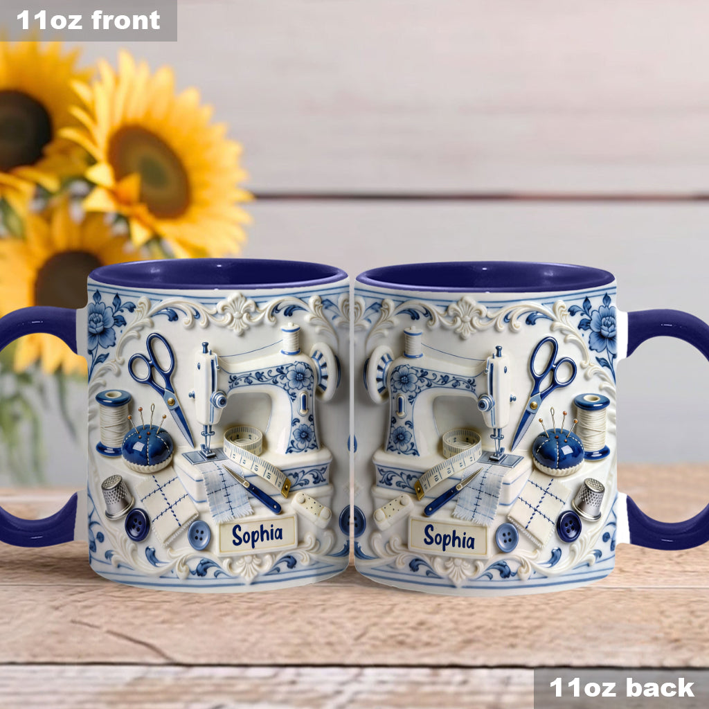 Love Sewing - Personalized Sewing Accent Mug