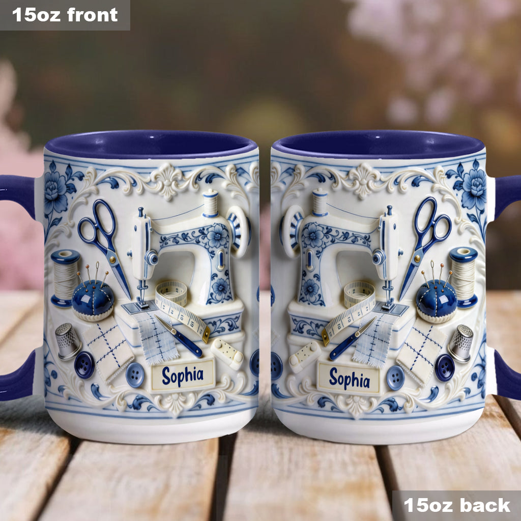 Love Sewing - Personalized Sewing Accent Mug