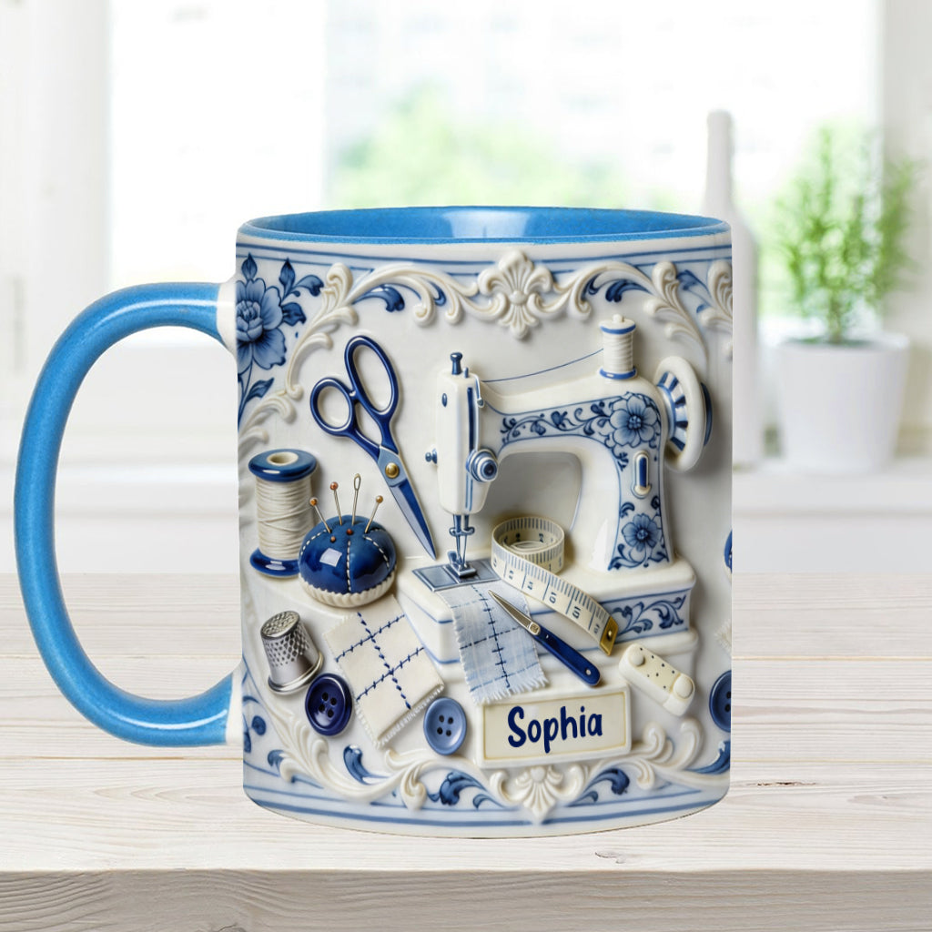 Love Sewing - Personalized Sewing Accent Mug