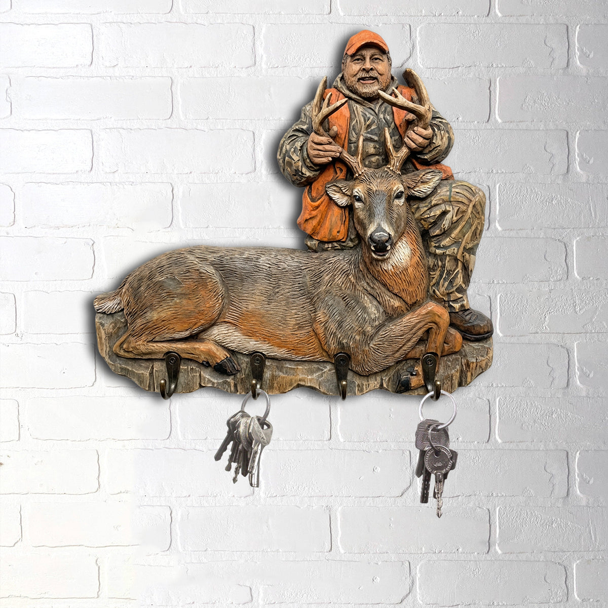 Custom From Any Photo - Personalized Hunting Custom Shaped Hanging Rack