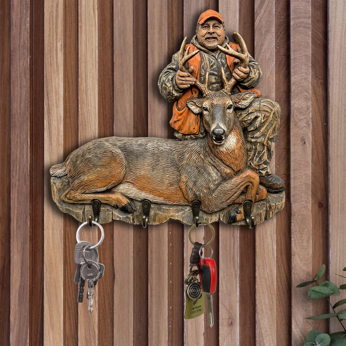 Custom From Any Photo - Personalized Hunting Custom Shaped Hanging Rack