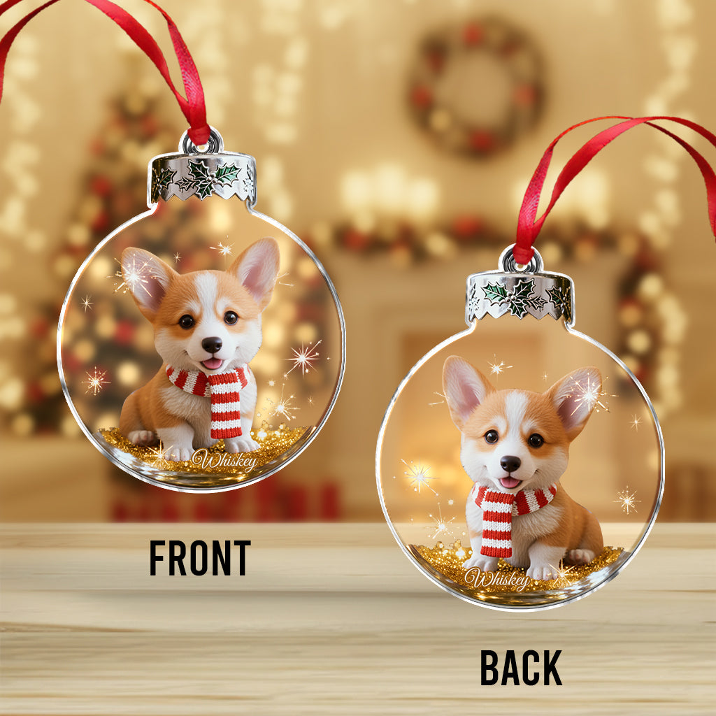 I Love My Dog - Personalized Dog Ornament