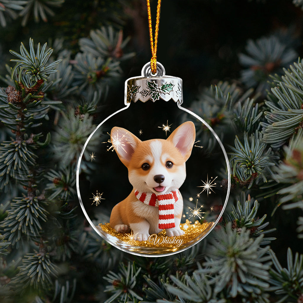 I Love My Dog - Personalized Dog Ornament