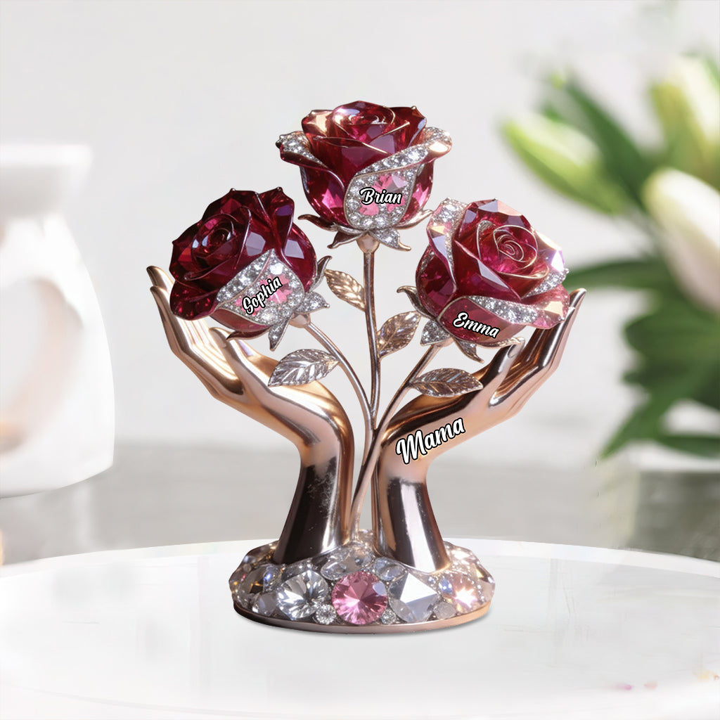 Mom Grandma Gifts - Personalized Mother Custom Shaped Acrylic Plaque