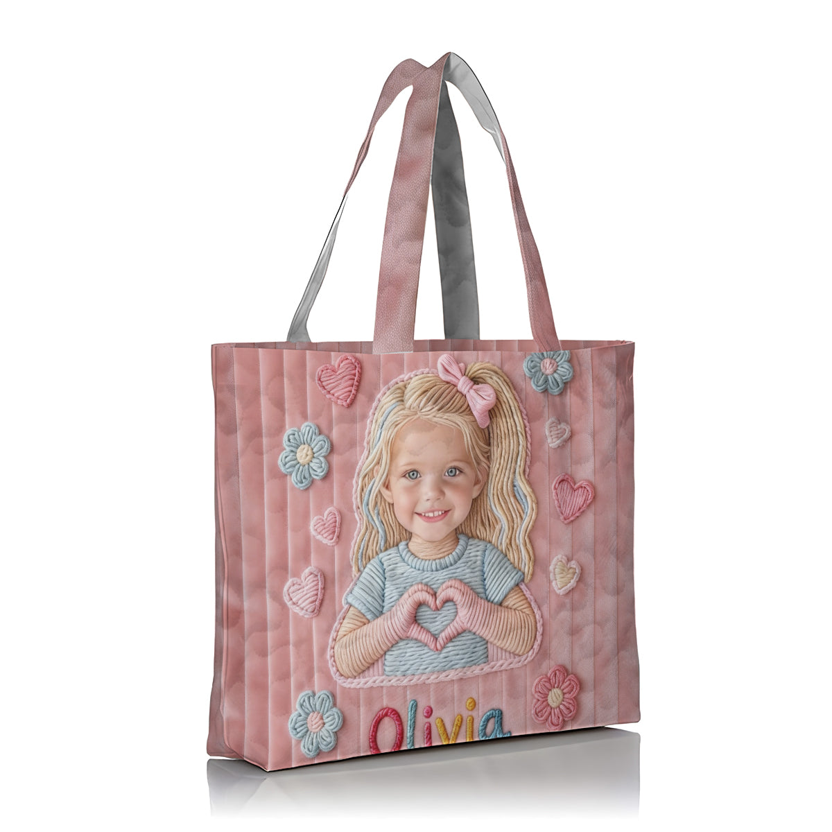 Custom Any Photo - Personalized Kid Quilted Tote Bag