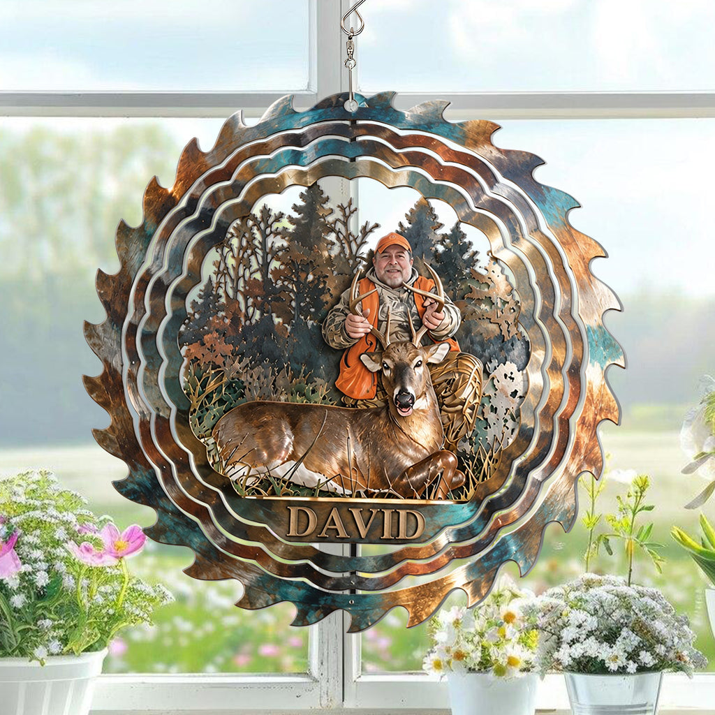 Custom Any Photo - Personalized Hunting Wind Spinner