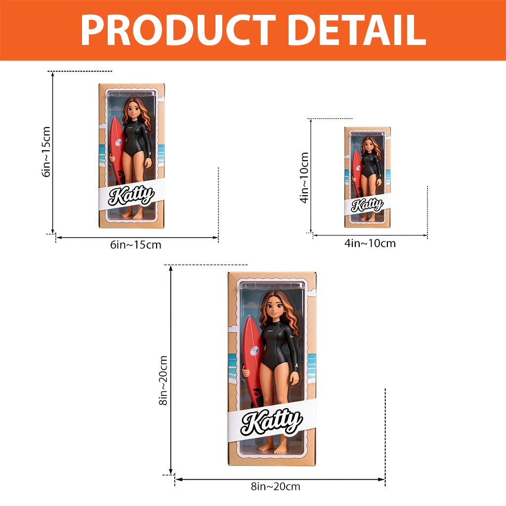 Custom Any Photo - Love Surfing - Personalized Surfing Custom Shaped Acrylic Plaque