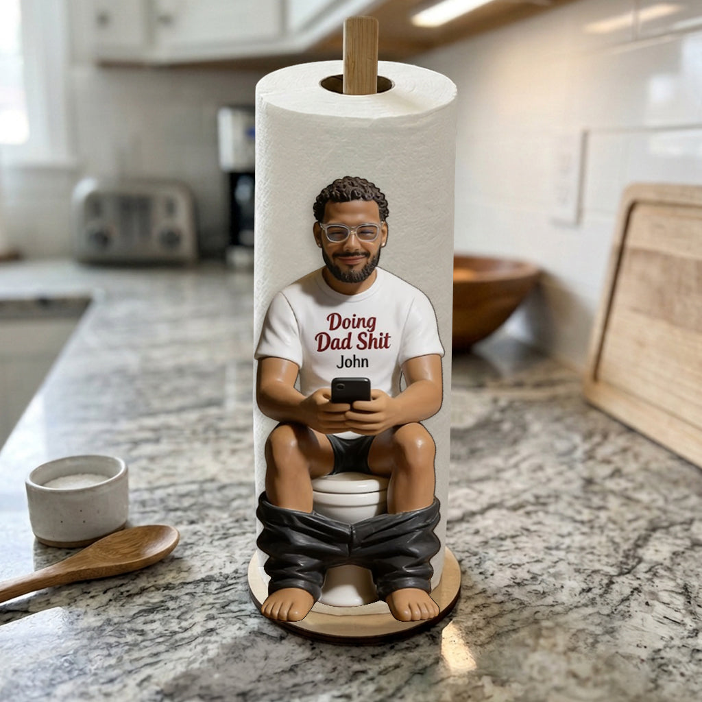 Faites le Sht de Papa - Support à Essuie-Tout Personnalisé & Distributeur de Savon