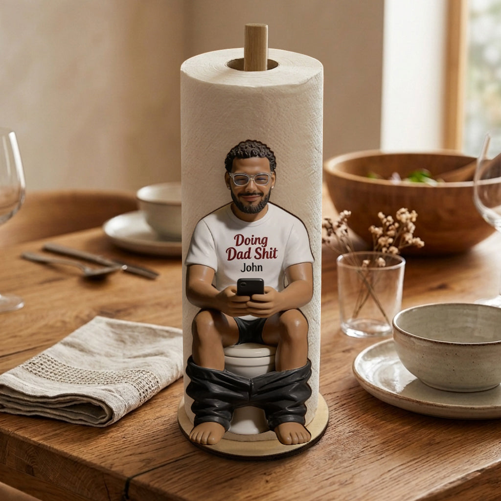 Faites le Sht de Papa - Support à Essuie-Tout Personnalisé & Distributeur de Savon