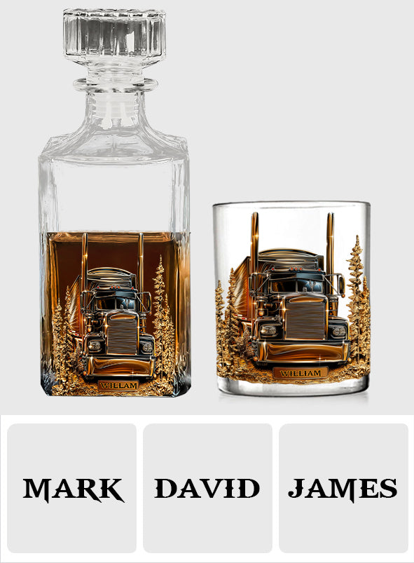 Best Truck Driver - Personalized Trucker Whiskey Glass