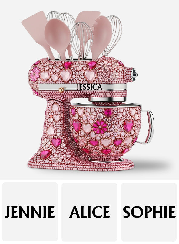 Love Baking - Personalized Baking Wooden Utensil Holder