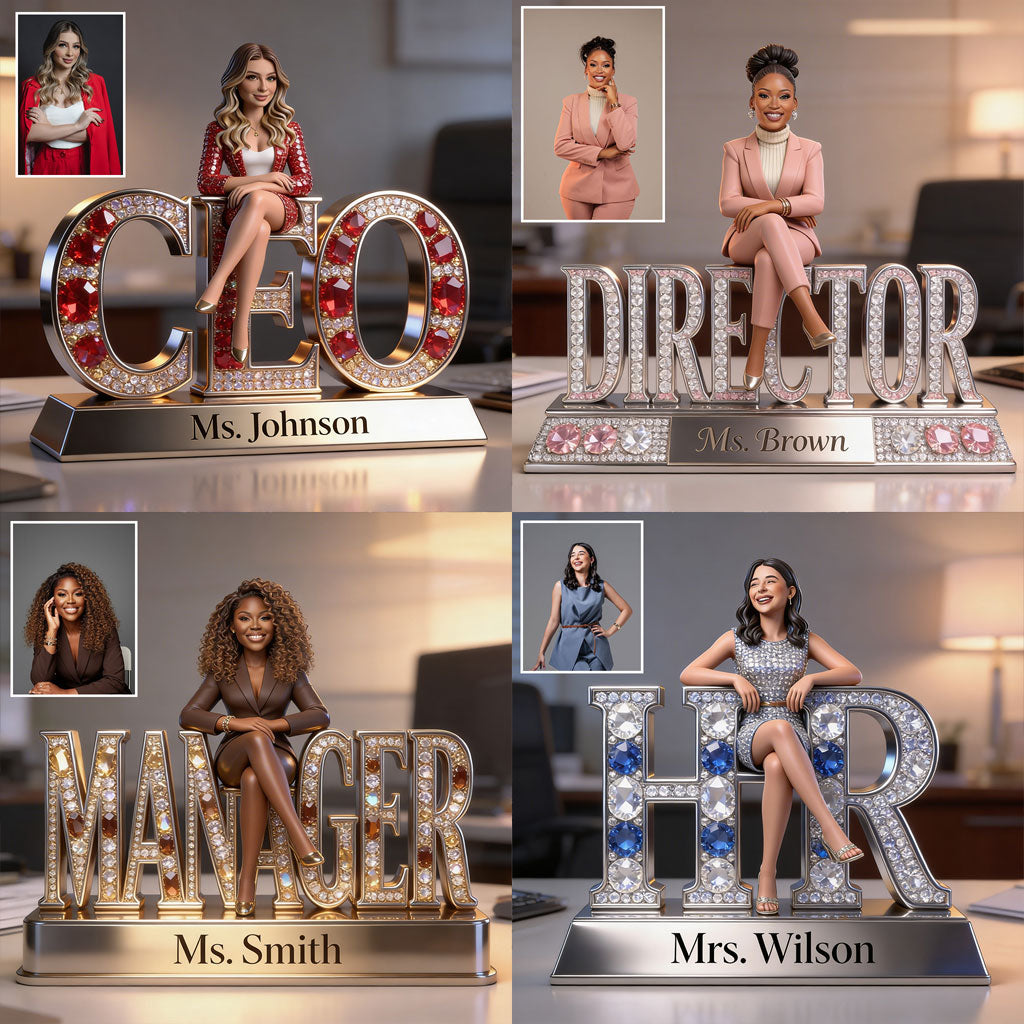 Custom Any Photo Perfect Office Decoration - Personalized Colleague Custom Shaped Acrylic Plaque