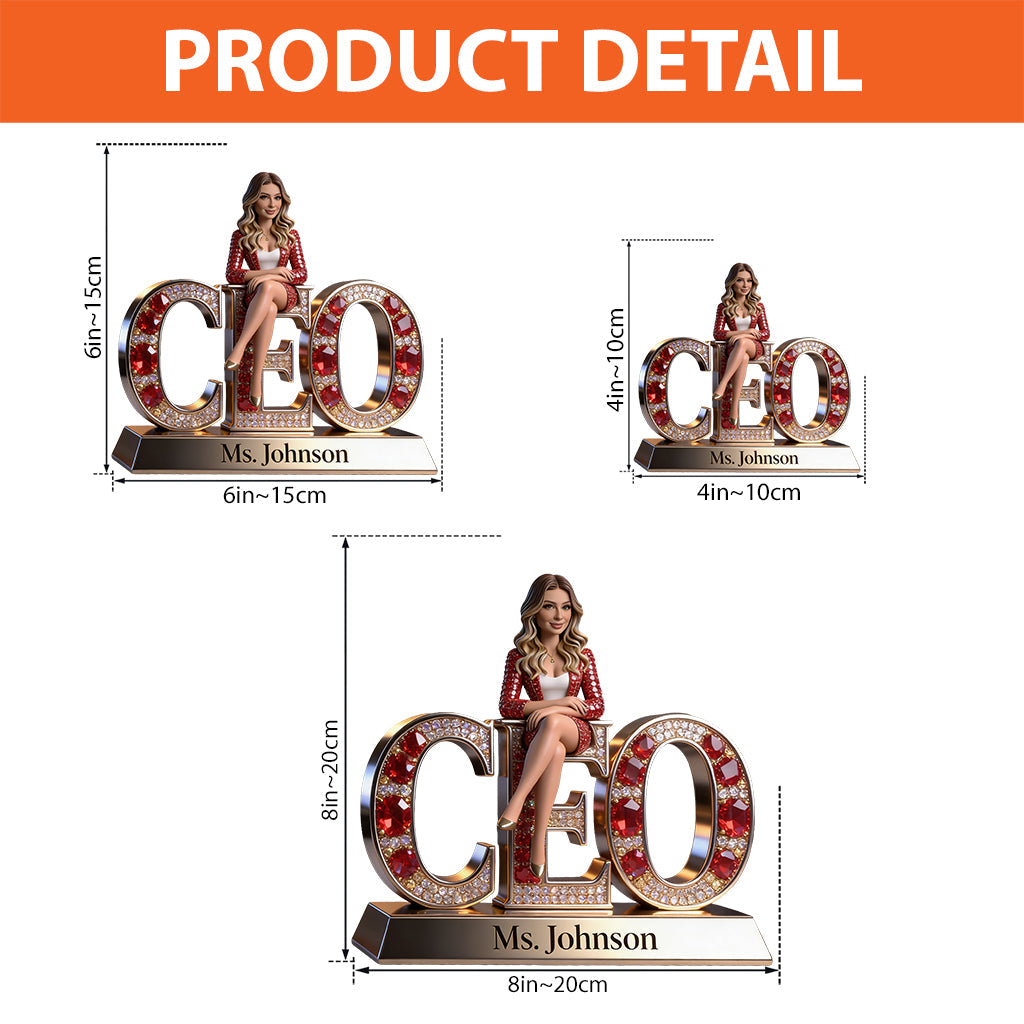 Custom Any Photo Perfect Office Decoration - Personalized Colleague Custom Shaped Acrylic Plaque