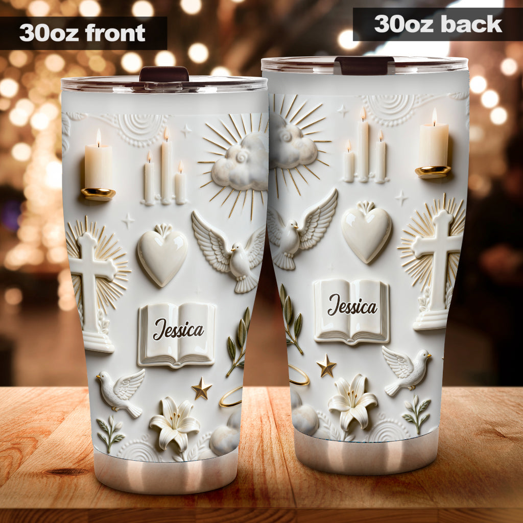 Faith Over Fear - Personalized Christian Tumbler