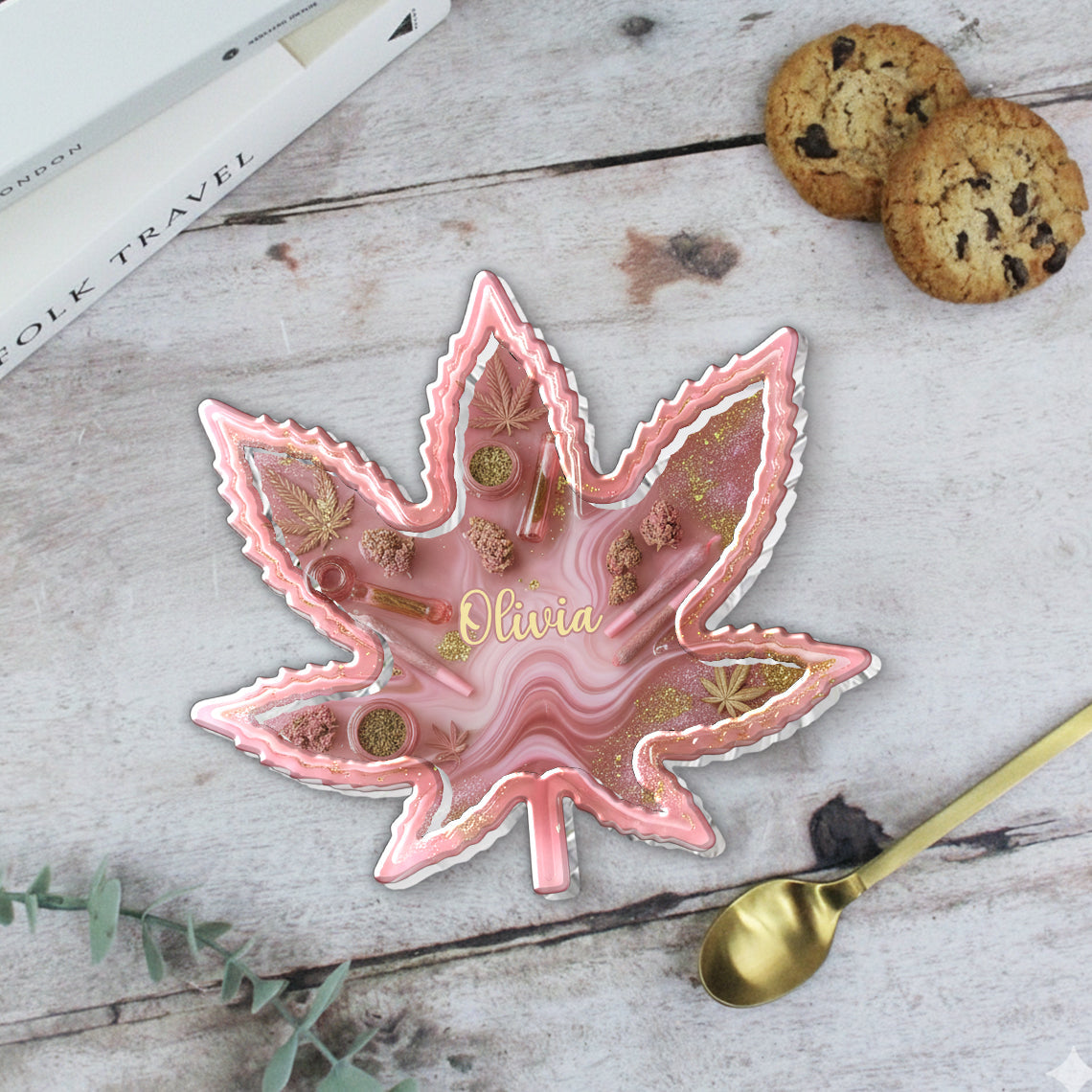 Kiffer & Raucher – Personalisierte Auffangschale für Gras