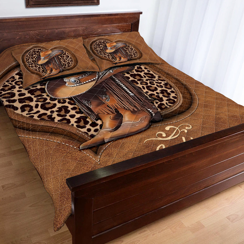 Cowgirl Boots - Personalized Cowgirl Quilt Set