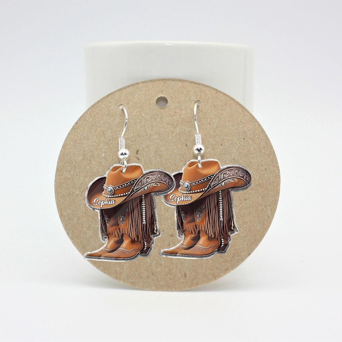 Cowgirl Boots - Personalized Cowgirl Earrings
