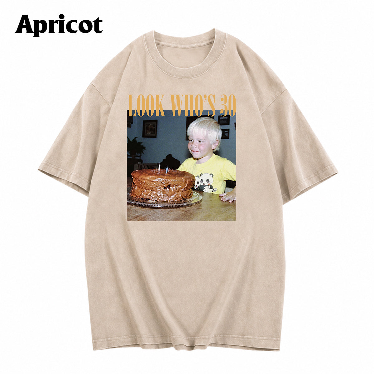Birthday Gift - Personalized Birthday Washed T-Shirt
