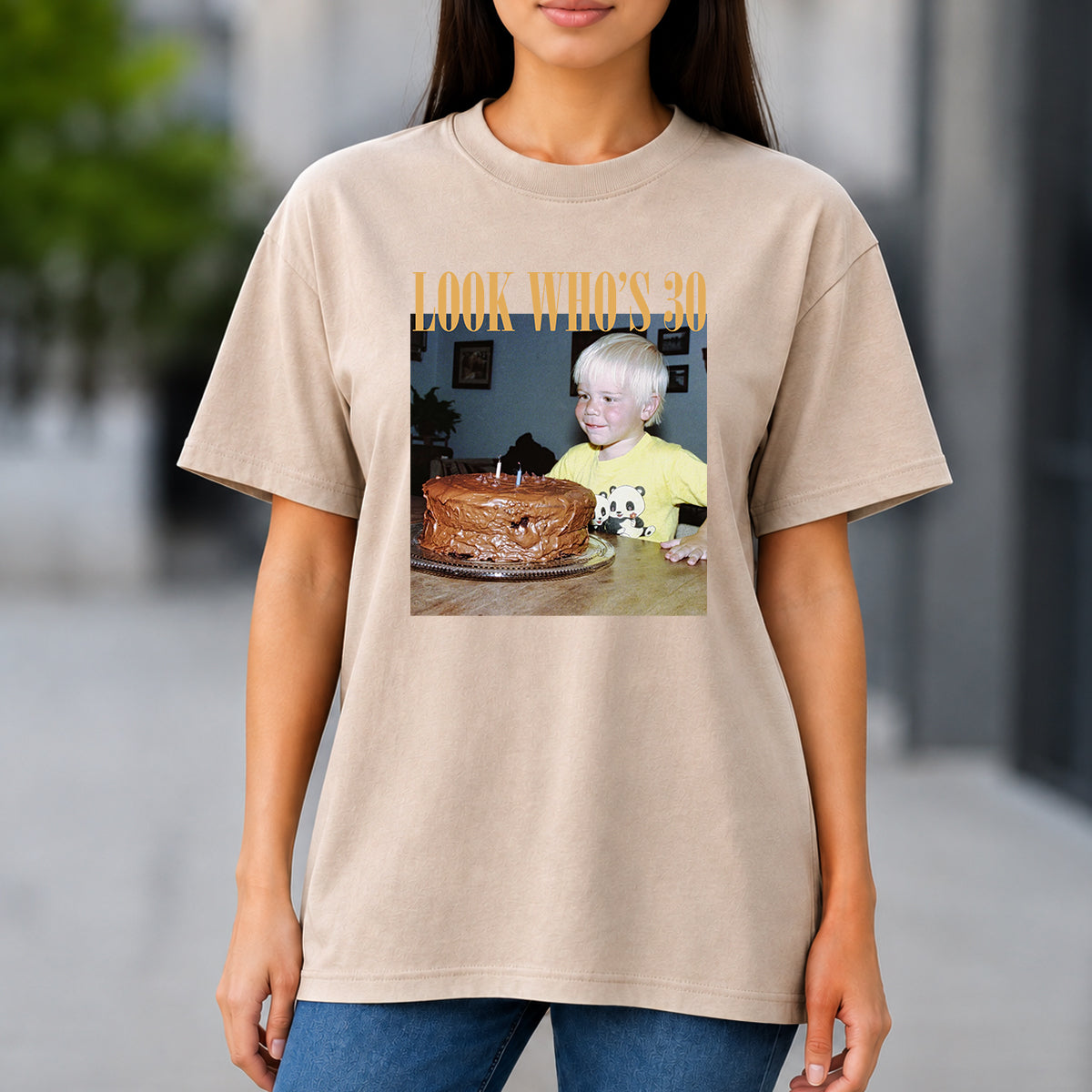Birthday Gift - Personalized Birthday Washed T-Shirt