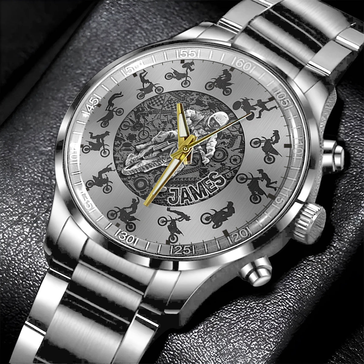 Montre moto personnalisée Cool Biker - Montre-bracelet moto cross