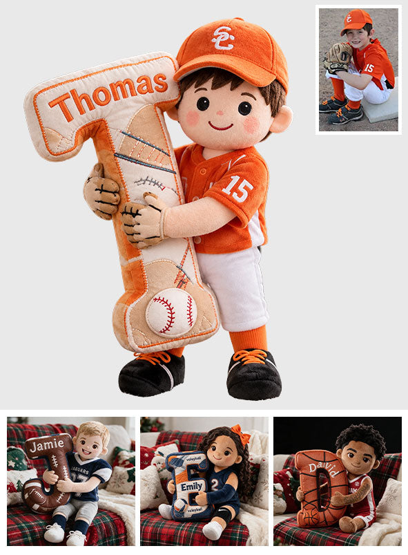 Custom Any Sport, Baseball, Football, Volleyball... - Personalized Baseball Premium Faux Fur Pillow