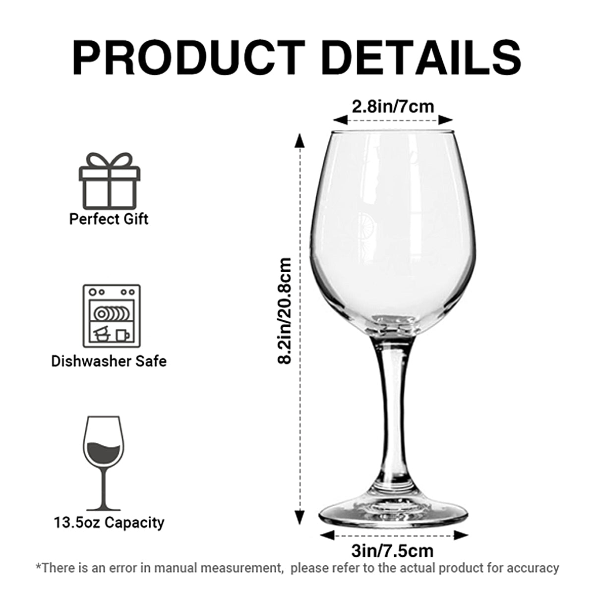Best Besties - Personalized Bestie Wine Glass With Long Stem